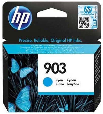 Картридж для струйного принтера HP 903 (T6L87AE) голубой, оригинал 903 Cyan (T6L87AE) 965844444847782