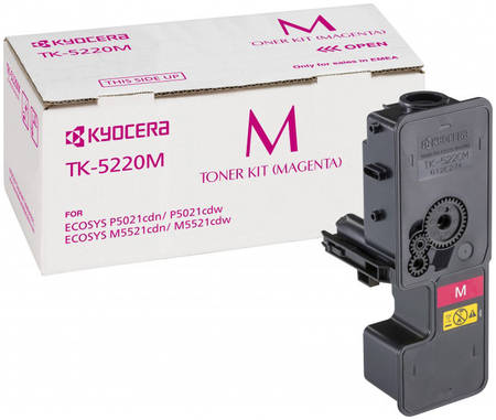 Картридж для лазерного принтера Kyocera TK-5220M, пурпурный, оригинал