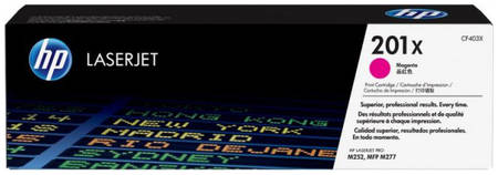 Картридж для лазерного принтера HP 201X (CF403X) пурпурный, оригинал 965844448740913