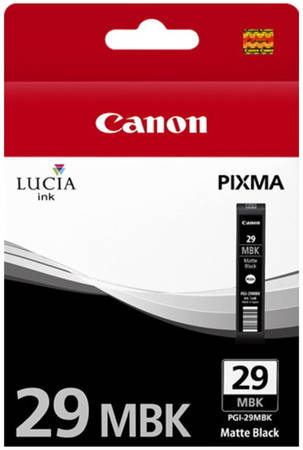 Картридж для струйного принтера Canon PGI-29MBK черный, оригинал 965844448748060