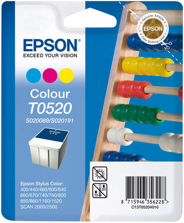 Картридж для струйного принтера Epson C13T05204010, цветной, оригинал 965844448748079