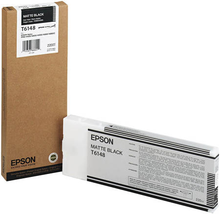 Картридж для плоттера Epson C13T614800, черный, оригинал 965844448748114