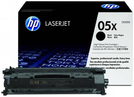 Картридж для лазерного принтера HP 05X (CE505X) черный, оригинал 965844448788190