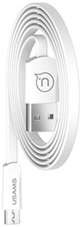 Кабель Usams U2 USB-A/microUSB, Slim, White (УТ000019986)