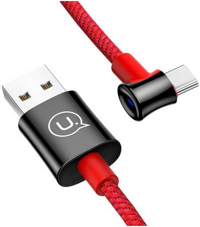 Кабель Usams U13 USB-A/C Smart Power-Off, Red (УТ000020271) 965844460005889