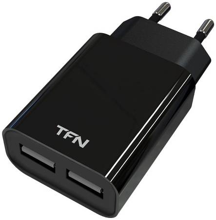 Сетевое зарядное устройство TFN 2 USB, 2,4 A, (TFN-WC2U24ABK) black 965844460023239