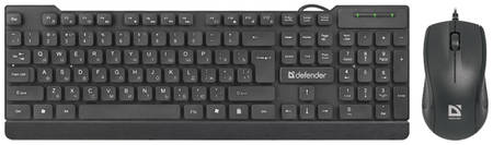 Комплект клавиатура и мышь Defender York C-777 RU Black Multimedia (45779) York C-777 RU черный мультимедиа (45779) 965844460074665