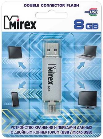 Флешка MIREX Smart 8ГБ Silver (13600-DCFSSM08) 965844460078011