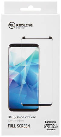 Защитное стекло для смартфона Red Line для Samsung Galaxy A71, FScreen(3D) TG FG Black 965844460078226