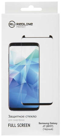 Защитное стекло для смартфона Red Line для Samsung Galaxy J7 (2017), FullScreen TG Black