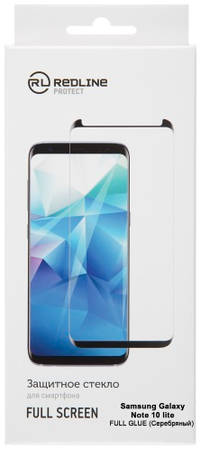 Защитное стекло для смартфона Red Line для Samsung Galaxy Note 10 lite, FS TG FG Silver