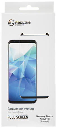 Защитное стекло для смартфона Red Line для Samsung Galaxy A6 (2018), Full Screen TG Gold 965844460078285