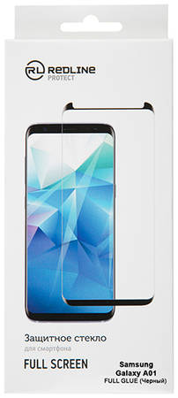 Защитное стекло для смартфона Red Line для Samsung Galaxy A01, Full Screen TG FG Black 965844460078705
