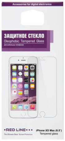 Защитное стекло для смартфона Red Line для iPhone XS Max (6.5''), tempered glass 965844460078725