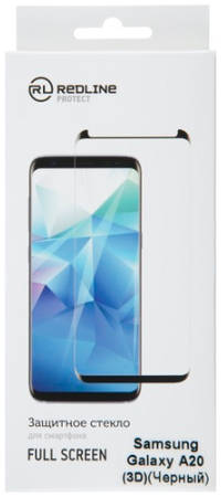 Защитное стекло для смартфона Red Line для Samsung Galaxy A20, FScreen(3D) TG FG Black 965844460078793