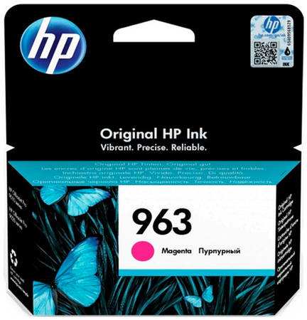 Картридж для струйного принтера HP 963 (3JA24AE) пурпурный, оригинал 965844460086053