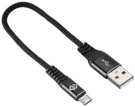 Кабель Digma USB A(m)-micro USB B (m) 0.15м black 965844460086220