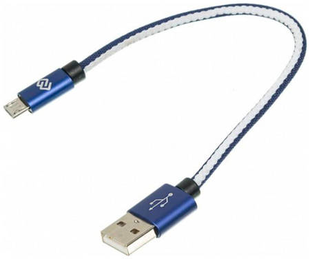 Кабель Digma USB A(m)-micro USB B (m) 0.15м Blue 965844460086221