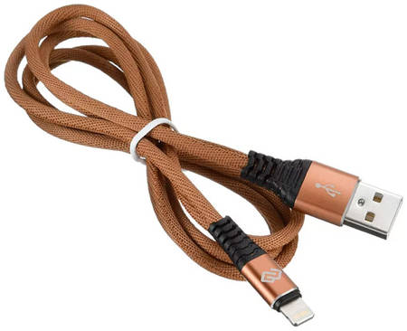 Кабель Digma USB A(m)-Lightning (m) 1.2м brown slim 965844460086265