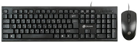 Комплект клавиатура и мышь Oklick 640M Black 965844460086308
