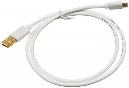 Кабель 2A Square micro USB B (m)-USB A(m) 0.75м White