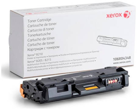 Картридж для лазерного принтера Xerox 106R04348 черный, оригинал 965844460087813