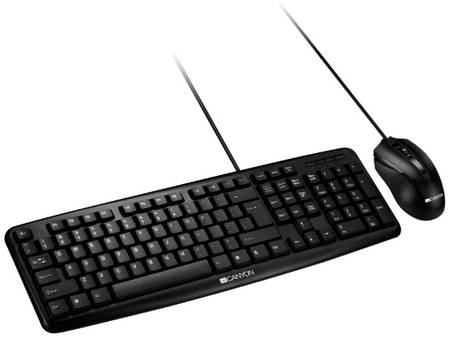 Комплект клавиатура и мышь Canyon CNE-CSET1-RU