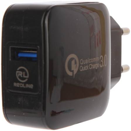 Сетевое зарядное устройство RED LINE Tech, 1 USB, 2,4 A, black 965844460169453