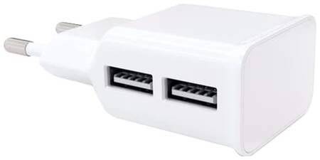 Сетевое зарядное устройство RED LINE 2 USB, 2,1 A, micro usb, white 965844460169885
