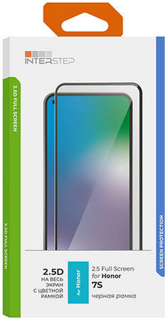 Защитное стекло для смартфона InterStep 2.5D для Honor 7S Black 965844460235291