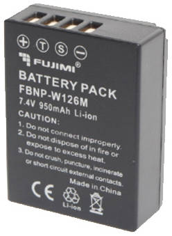 Аккумулятор для фотоаппарата и видеокамеры Fujimi FBNP-W126M
