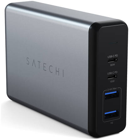 Сетевое зарядное устройство Satechi Pro, 2 USB/2 USB Type-C, (ST-TC108WM) grey 965844460311411