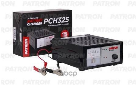 PATRON PCH325 Устройство зарядное для АКБ импульсное 12V, плавная регулировка тока - 0.8 - 965844460340087