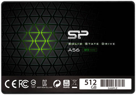SSD накопитель Silicon Power Ace A56 2.5″ 512 ГБ (SP512GBSS3A56A25)