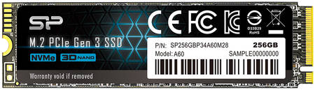 SSD накопитель Silicon Power P34A60 M.2 2280 256 ГБ (SP256GBP34A60M28)