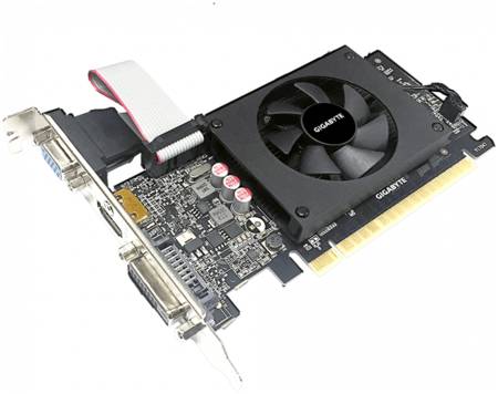 Видеокарта GIGABYTE NVIDIA GeForce GT 710 LP D5 (GV-N710D5-2GIL) 965844460530105