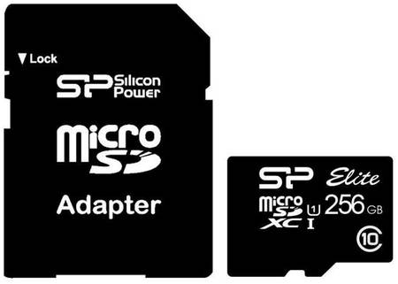 Карта памяти Silicon Power microSDXC 256Gb Class10 (SP256GBSTXBU1V10) Elite