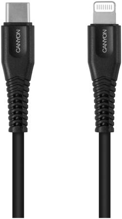 Кабель Canyon 1.2м MFI USB Type-C/Lightning Black (CNS-MFIC4B) 965844460586258