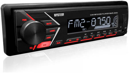 Автомагнитола Mystery MAR-242U, 4x50 Вт,MP3,USB,AUX, красная подсветка 965844460722259