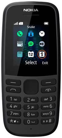 Мобильный телефон Nokia 105SS (ТА-1203) Nochgr Black 105SS (ТА-1203) (2019) 965844460847510