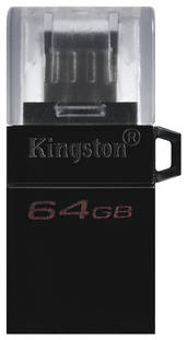 Флешка Kingston DT MicroDuo 3 G2 64ГБ Black (DTDUO3G2/64GB) 965844460938595