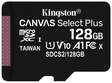 Карта памяти Kingston 128GB Canvas Select Plus (SDCS2/128GBSP)