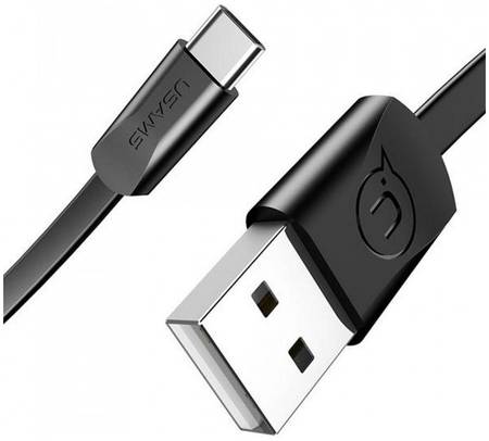 Кабель Usams U2 USB-A/C, плоский, Black (УТ000019984)