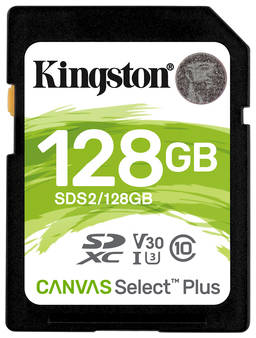 Карта памяти Kingston 128GB Canvas Select Plus 100R (SDS2/128GB) 965844460938962
