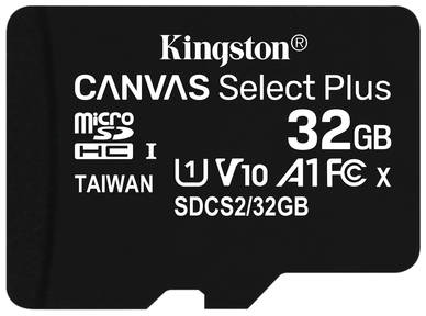 Карта памяти Kingston 32GB Canvas Select Plus 3шт+адап(SDCS2/32GB-3P1A)