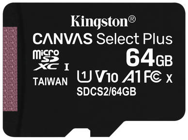 Карта памяти Kingston 64GB Canvas Select Plus (SDCS2/64GBSP)