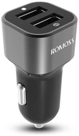 Универсальная автомобильная зарядка ROMOSS AM12 12W с 2 USB-портами на 5V 2.4A / 1A 965844460971141