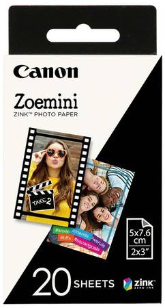 Бумага Canon Zoemini Zink PP(ZP-2030-20) Zoemini Zink Photo Paper 20 листов (ZP-2030-20) 965844461012606