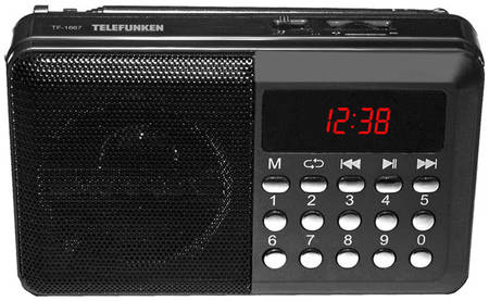 Радиоприемник Telefunken TF-1667 Black 965844461012623