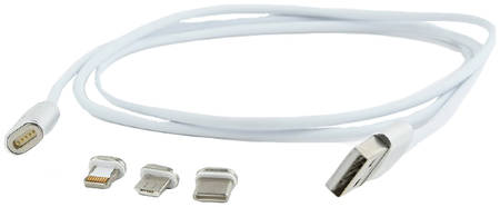 Кабель USB Am плюс магнитные коннекторы USB-Cm плюс microBm плюс Lightning Cablexpert